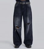 Relaxed Fit Ripped Jeans