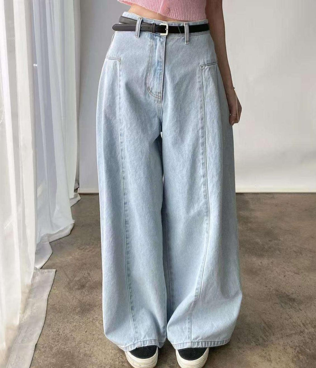 High Waist Panel Jeans