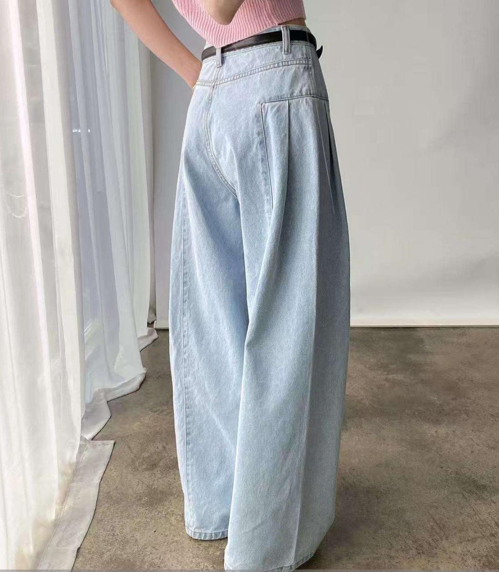 High Waist Panel Jeans