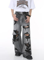 Baggy Fit Ripped Jeans