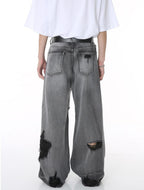 Baggy Fit Ripped Jeans