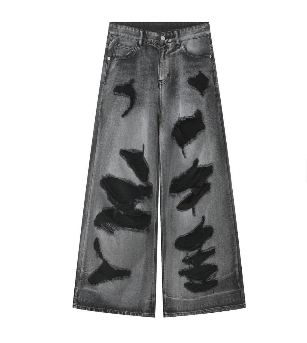 Baggy Fit Ripped Jeans