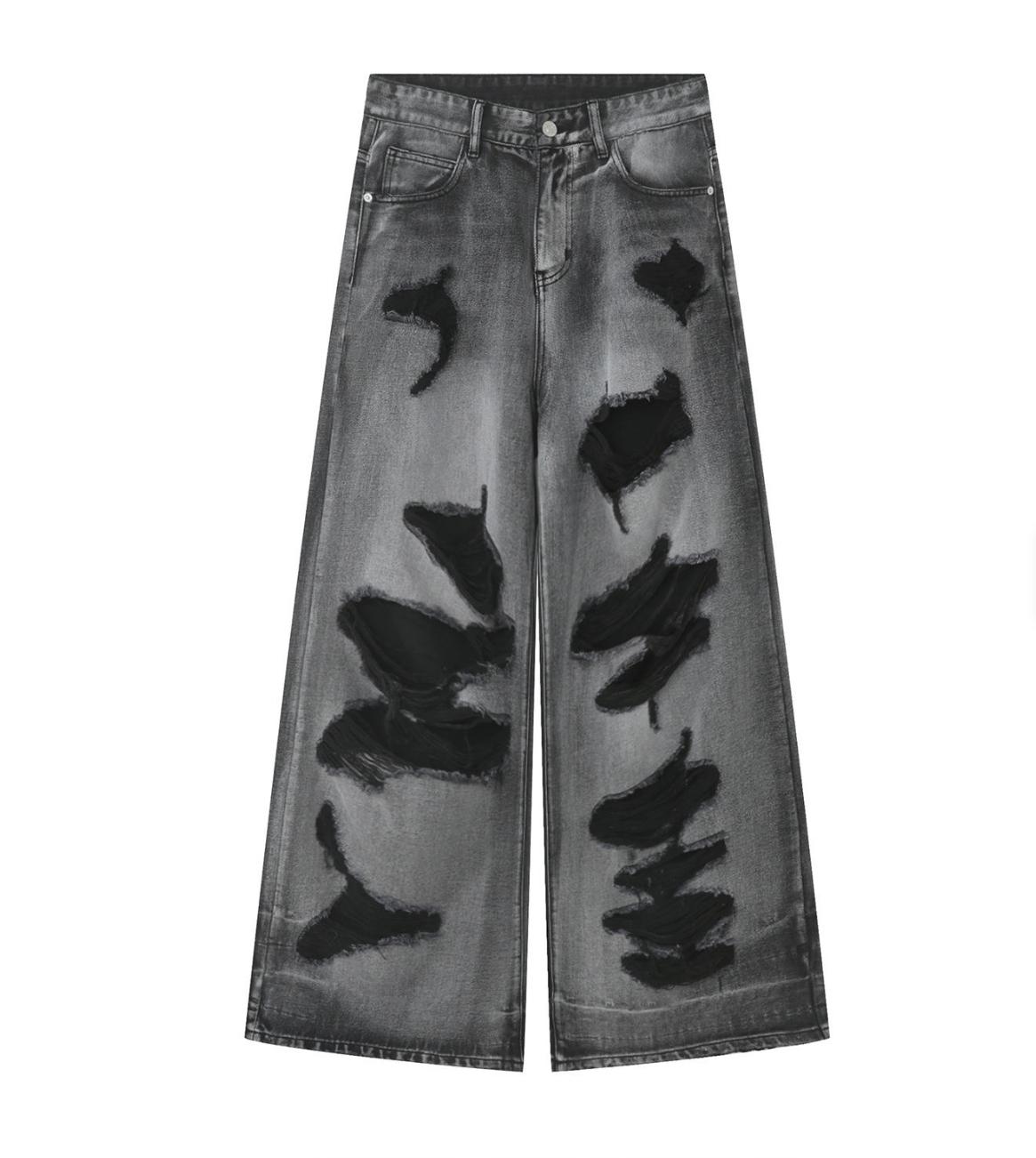 Baggy Fit Ripped Jeans